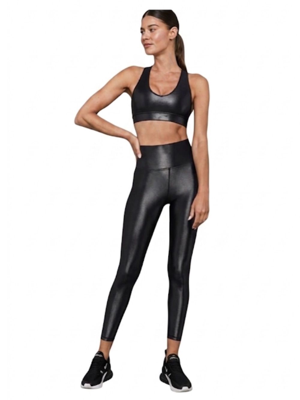 Carbon38 “Takara Shine” High Rise Full Length Leggings Black XS Like New!